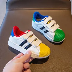 2024 Autumn Winter Kids Teens Sneakers Girls Sport Leisure Shoes Boys Casual Warm Fashion Running Shoes Thick Sneakers XZ156