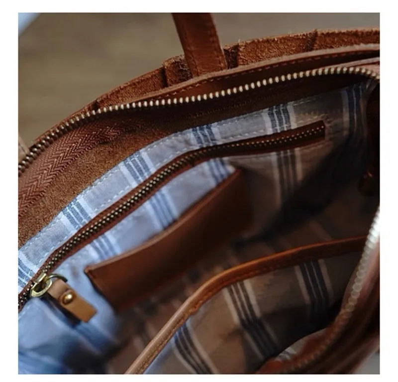 PNDME Organizer Designer Luxus echtes Leder Damenhandtasche lässig echtes Rindsleder handgenähte weibliche Schulter-Umhängetasche – Detail 12