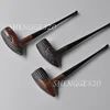 Ebony Wooden Tobacco Pipe Tomahawk Churchwarden Carved Surface Straight Stem 6