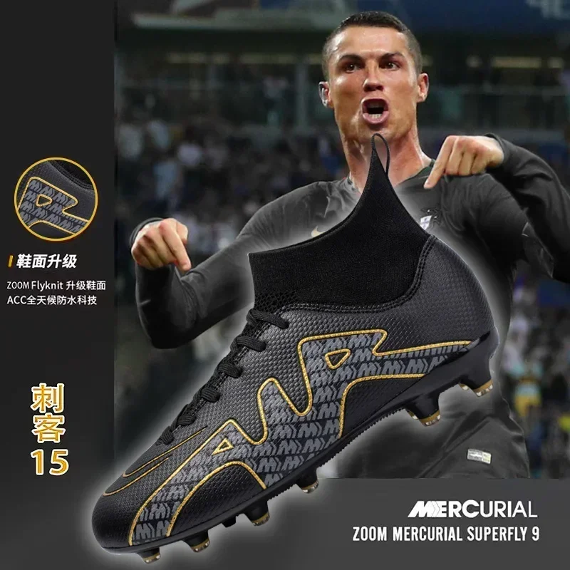 Ultralight Men's Sneakers Soccer Shoes Turf Indoor Soccer Shoes Training Match Sport Cleats Unisex Professional Football