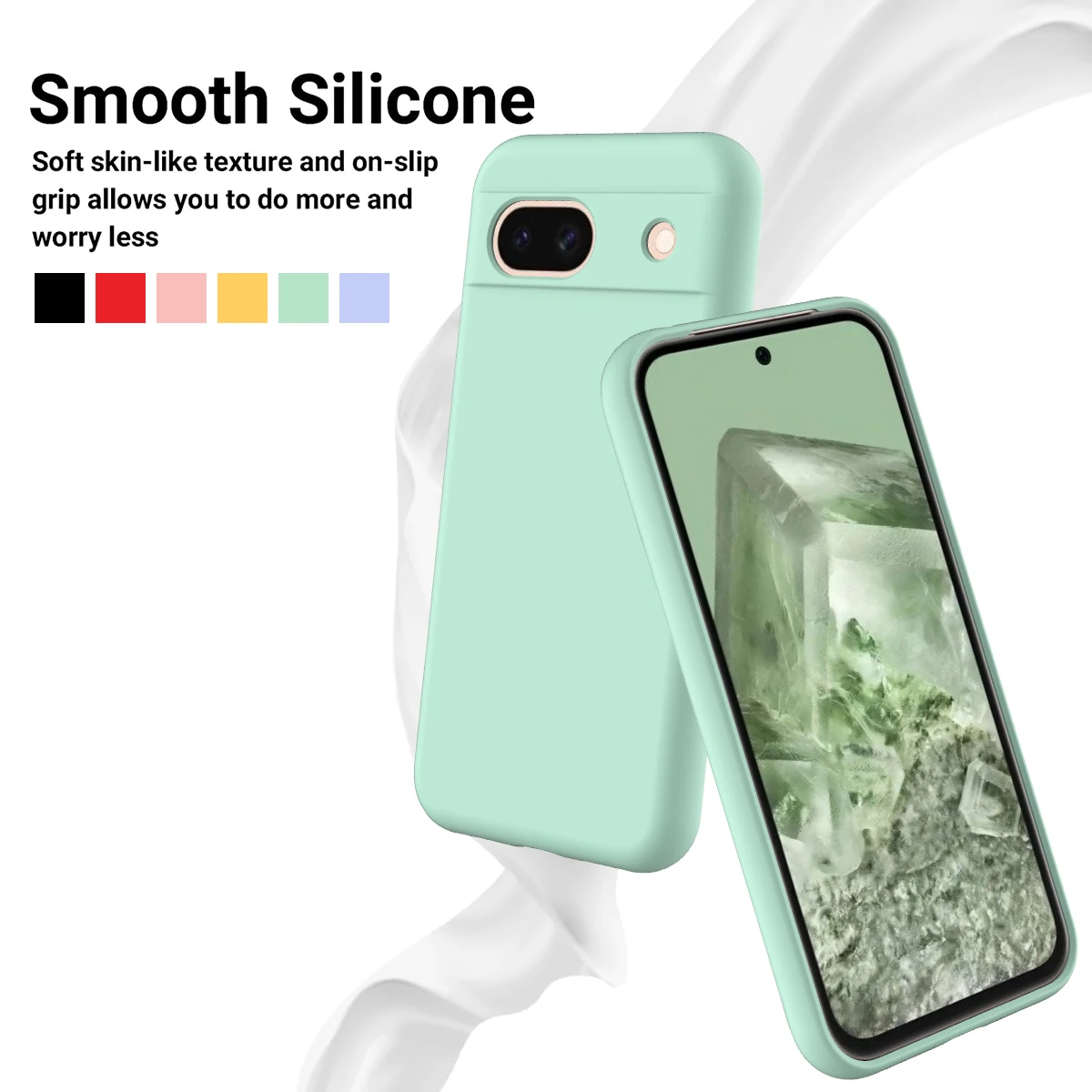 Premium Liquid Silicone Soft Gel Protective Case - Thick Shock-Absorbent Cover