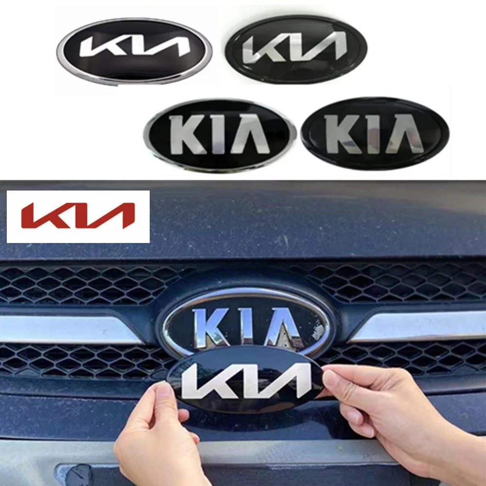 

170x84mm Kia car front and rear logo sticker badge Sportage Ceed Souranto Serato Optima Pican to Rio Soul K5 Stonic logo sticker