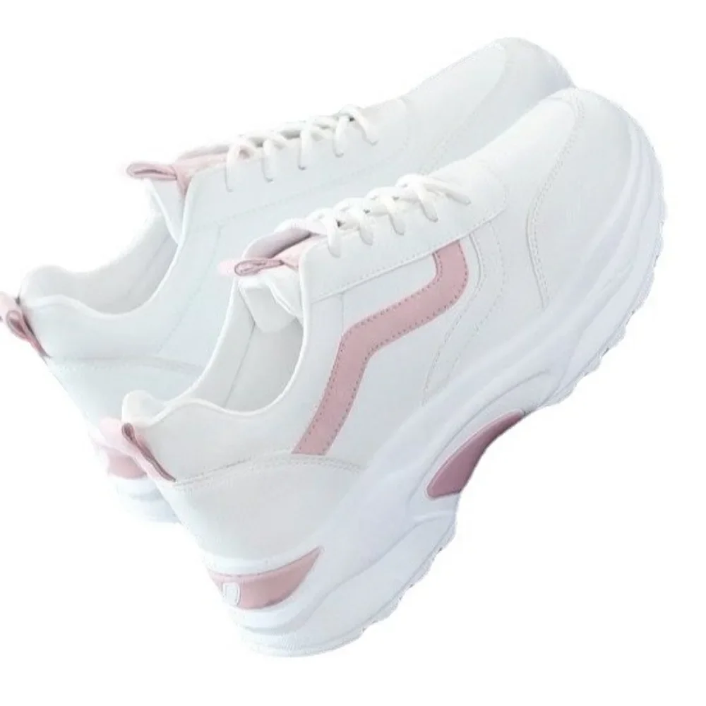 Spring Autumn Women Casual Zapatos Mujer Shoes Comfortable Breathable Mesh Sneakers Womens's Flat White Sneakers Vulcanized Shoe 4