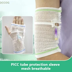 PICC Mesh Nursing Protective Sleeve Breathable Medical Elastic Bandage Indwelling Needle Fixation Line Arm Sheath For Adult