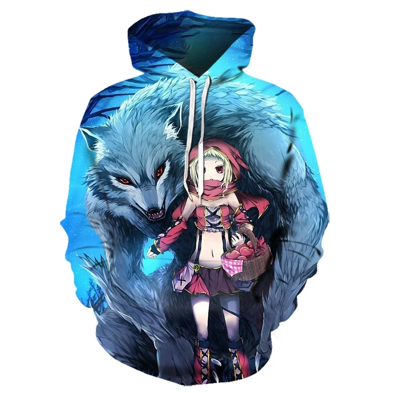 

Fashion Casual Animal Wolf 3D Printed Hooded Sweatshirts Men Women Pullover Hip Hop Harajuku Streetwear Oversized Hoodies