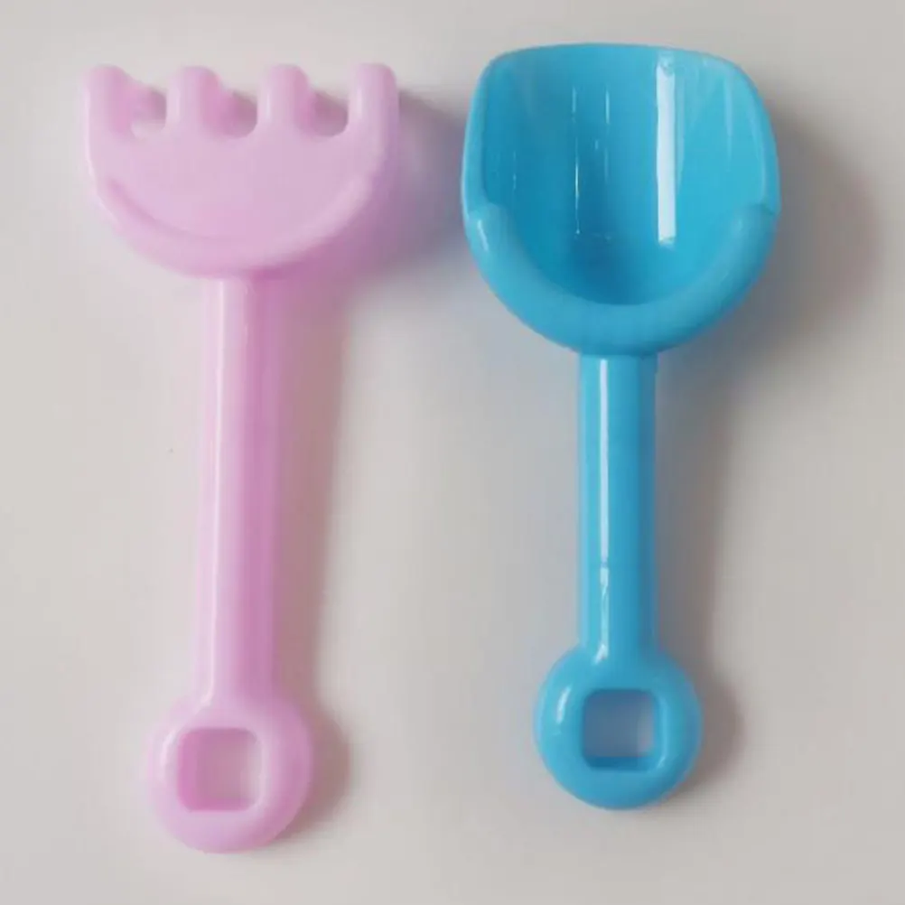 해변 모래 세트 어린이용 두꺼운 준설 삽과 갈퀴 야외 놀이 도구 해변 놀이 세트 수영장 물놀이