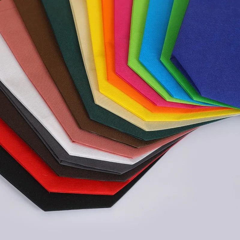 20/50pcs Non Woven Tote Bags Reusable Shopping Bags with Handles for Birthday Wedding Groceries Retail Parties 2