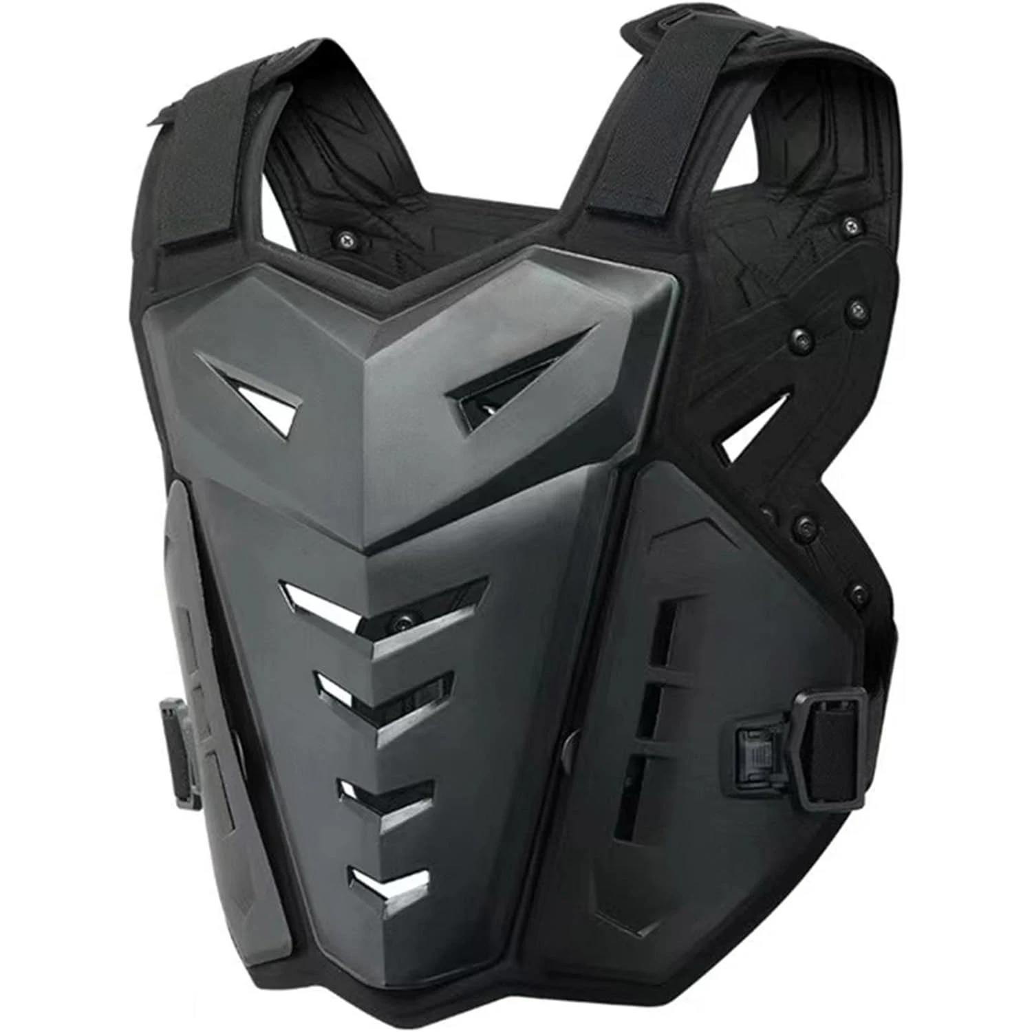 Black White Motocross Body Armor Motorcycle Jacket Motorcycle Moto Vest Back Chest Protector Off-Road Dirt Bike Protective Gear