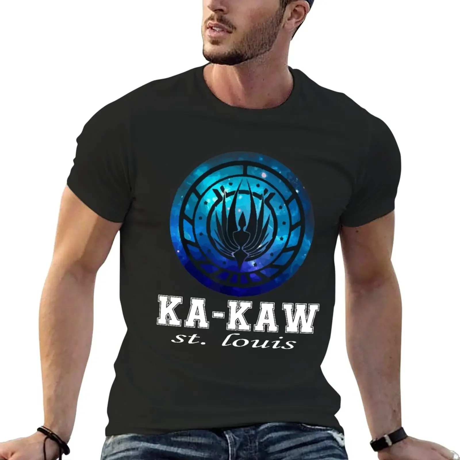 Battlehawks Football St. Louis Ka-Kaw T-Shirt New Edition Boys Whites Workout Shirts For Men