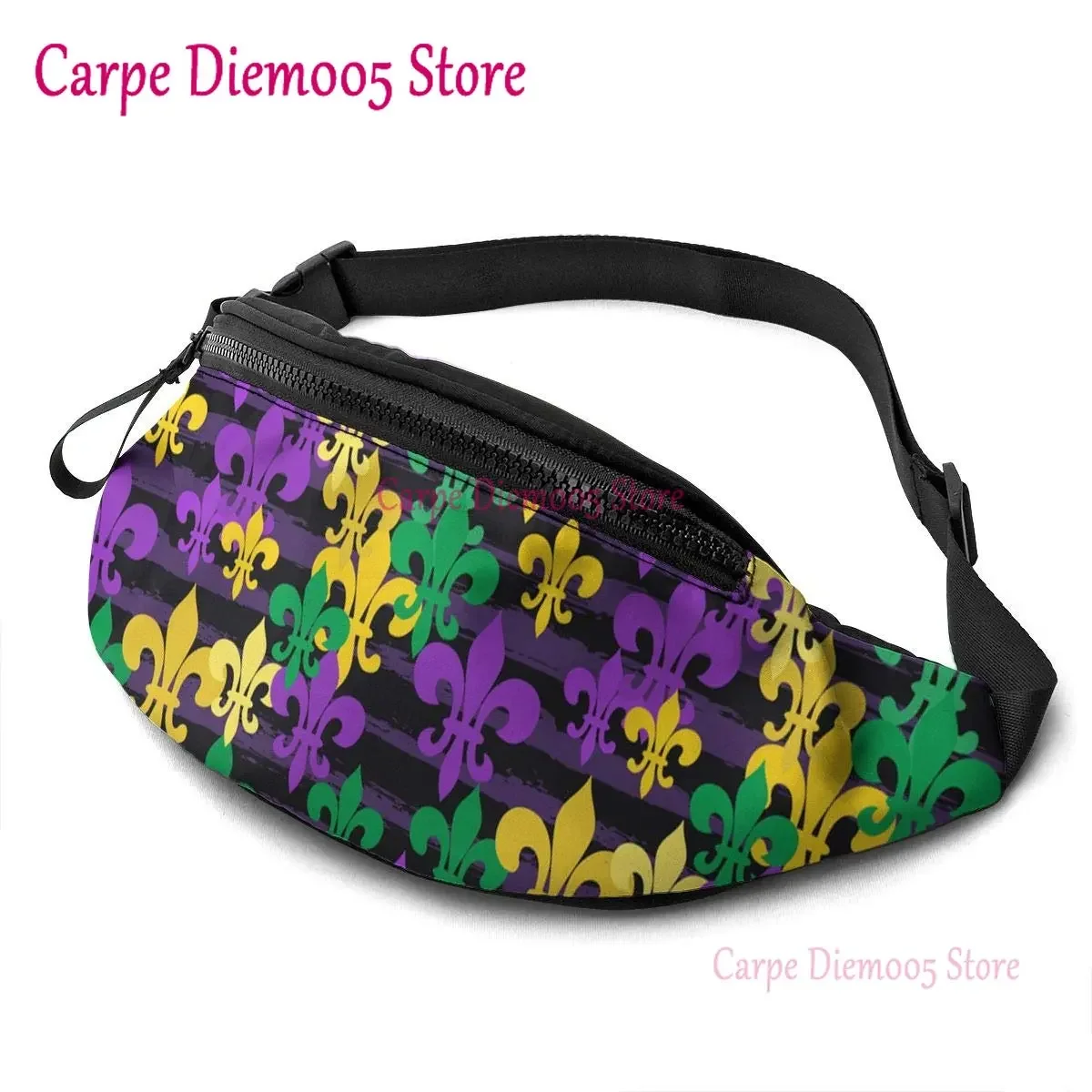 

Waist Bag with Headphone Hole Belt Bag Adjustable Sling Pocket Fashion Hip Bum Bag for Women Men Kids Outdoors Casual