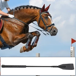 18 inch Riding Crop Horse Whip Lightweight PU Leather Horsewhip Portable Lash Stage Performance Props Bat