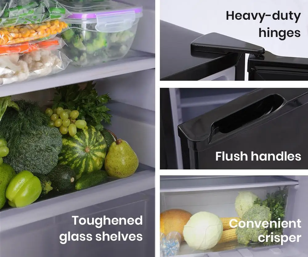 Portable GECKO 70L 12V/24V/240V Camping Fridge Freezer fridgeforwards black