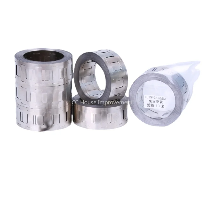 10 Meter High-quality Nickel-plated Steel Strip Double Connection 18650 Power Battery Connecting Piece