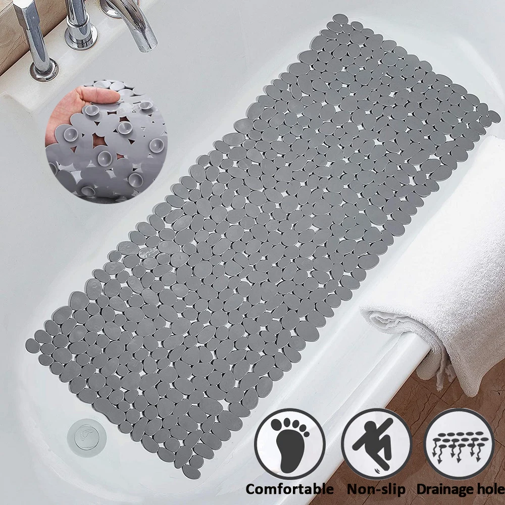 Bathtub-Mat Non Slip with Suction Cups and Drain Holes, Machine Washable  Shower Mat Anti Slip Bath Mat for Tub for Kids/Bathtub Mat Non Slip Bath Mat  for Tub Silicone Soft & Safe