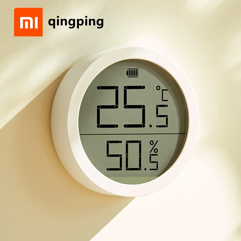 Xiaomi Automatic Smart Sensor Qingping Digital Thermometer & Hygrometer Monitor Lite LCD Screen Data Mi Home App temperature humidity meter smart thermometer