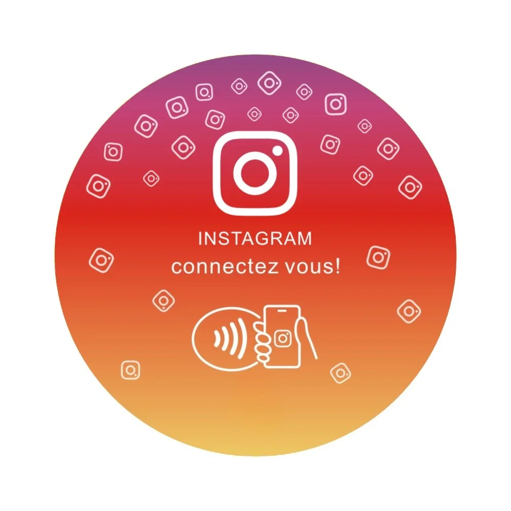 Programmable NFC Round Card for Enhanced Brand Display