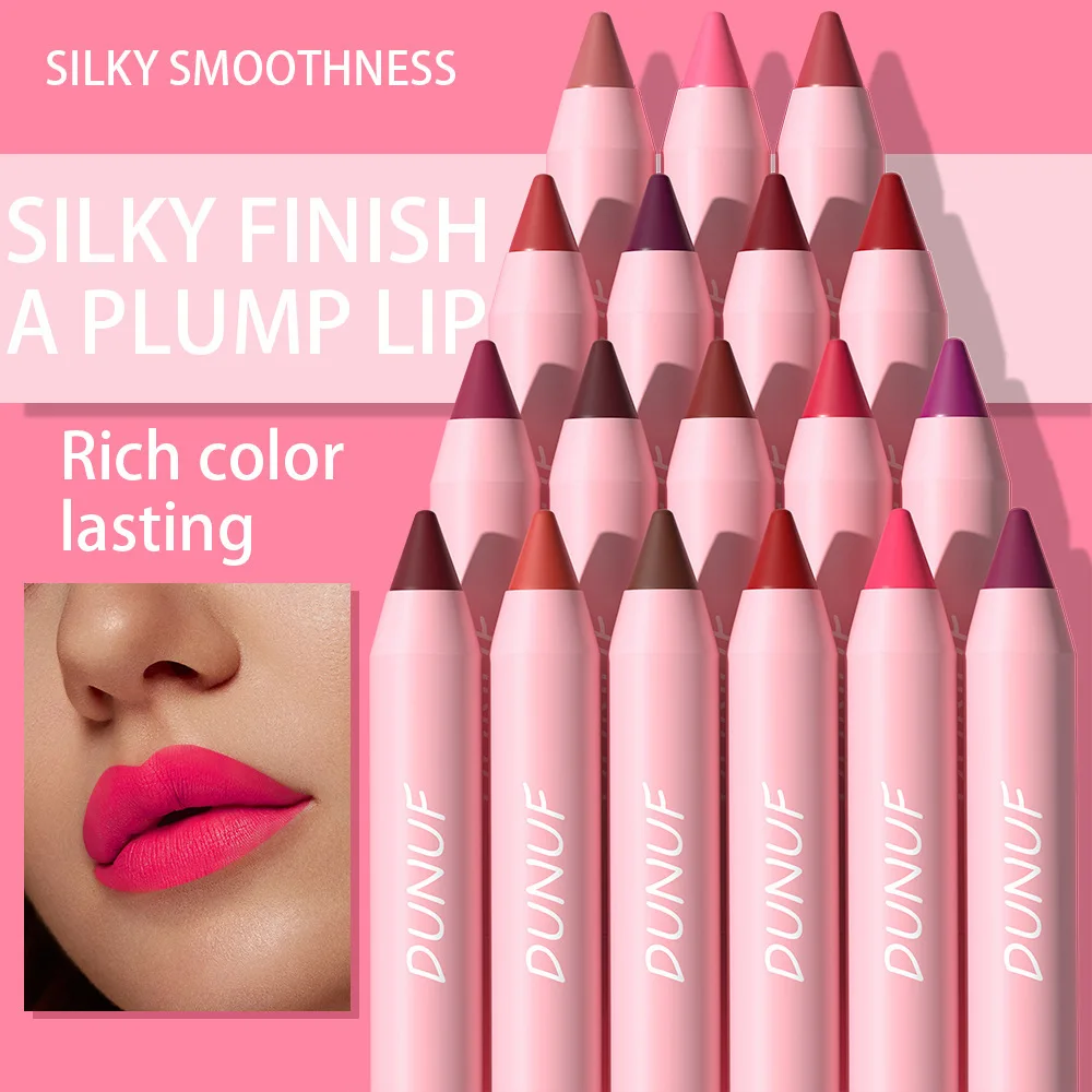 Matte Brown Lip Liner Pencil 18 Colors Red Contour Lip Tint Makeup Waterproof Nude Lipstick Crayon Pen Lip Contouring Cosmetics 4