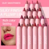 Matte Brown Lip Liner Pencil 18 Colors Red Contour Lip Tint Makeup Waterproof Nude Lipstick Crayon Pen Lip Contouring Cosmetics 4