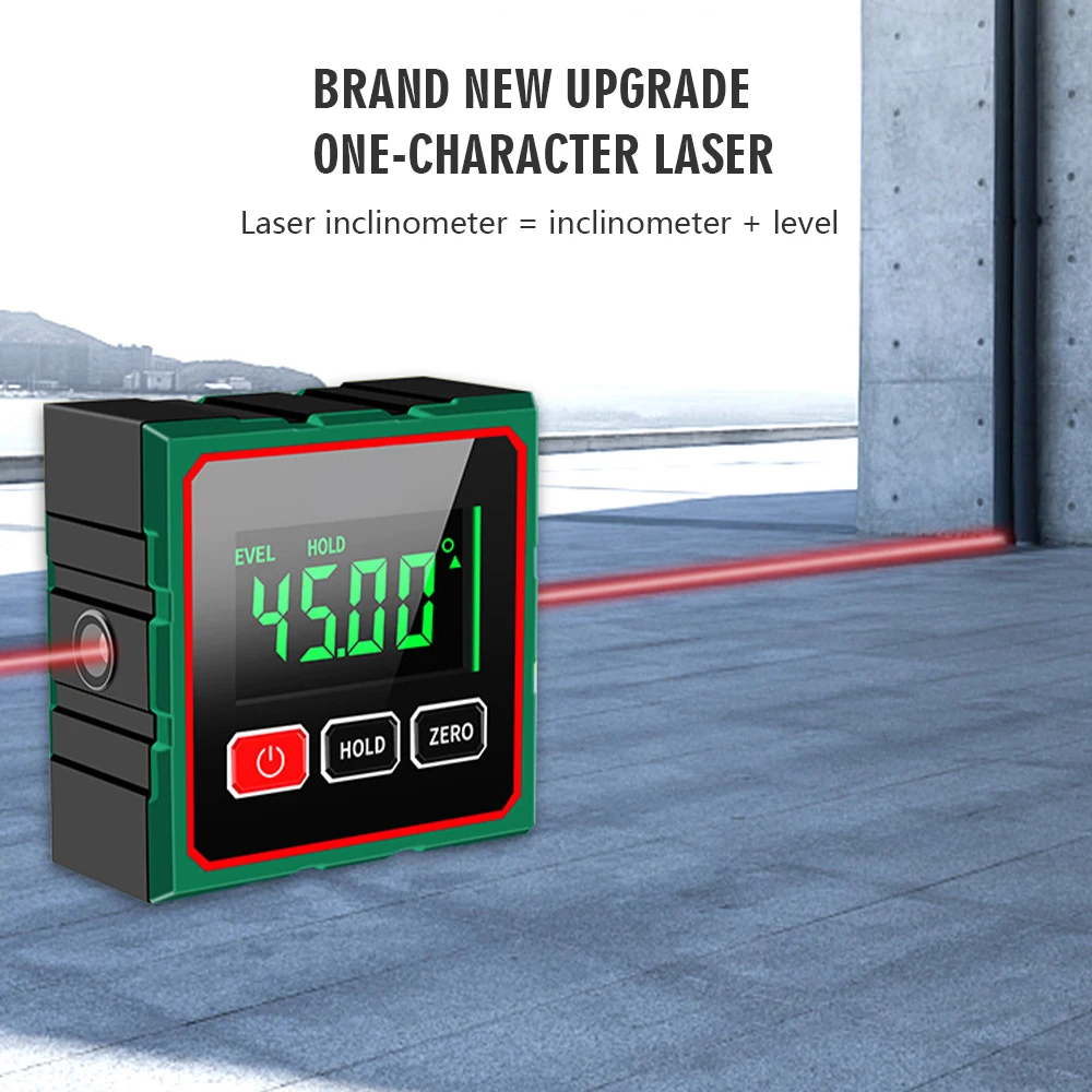 Digital Angle Finder Electronic Laser Gauge Ruler