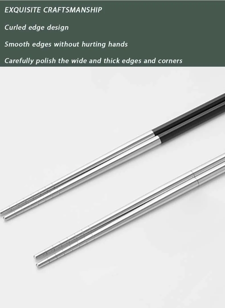 Description Picture 6 of itemTARKA 1Pair Camping Chopsticks Detachable Chopsticks Cook Noodles Camping Supplies Reusable Hiking Picnic Chopstick