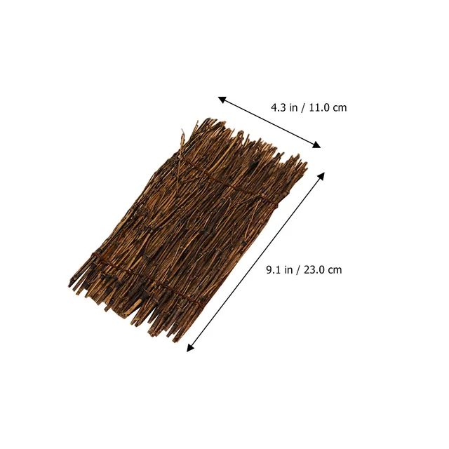 Természetes Lila Bambusz Kerítés Finom Sushi Edény Mikro Dísz Diy Sashimi Lemezellátás Tálca Tájkép - Image 4