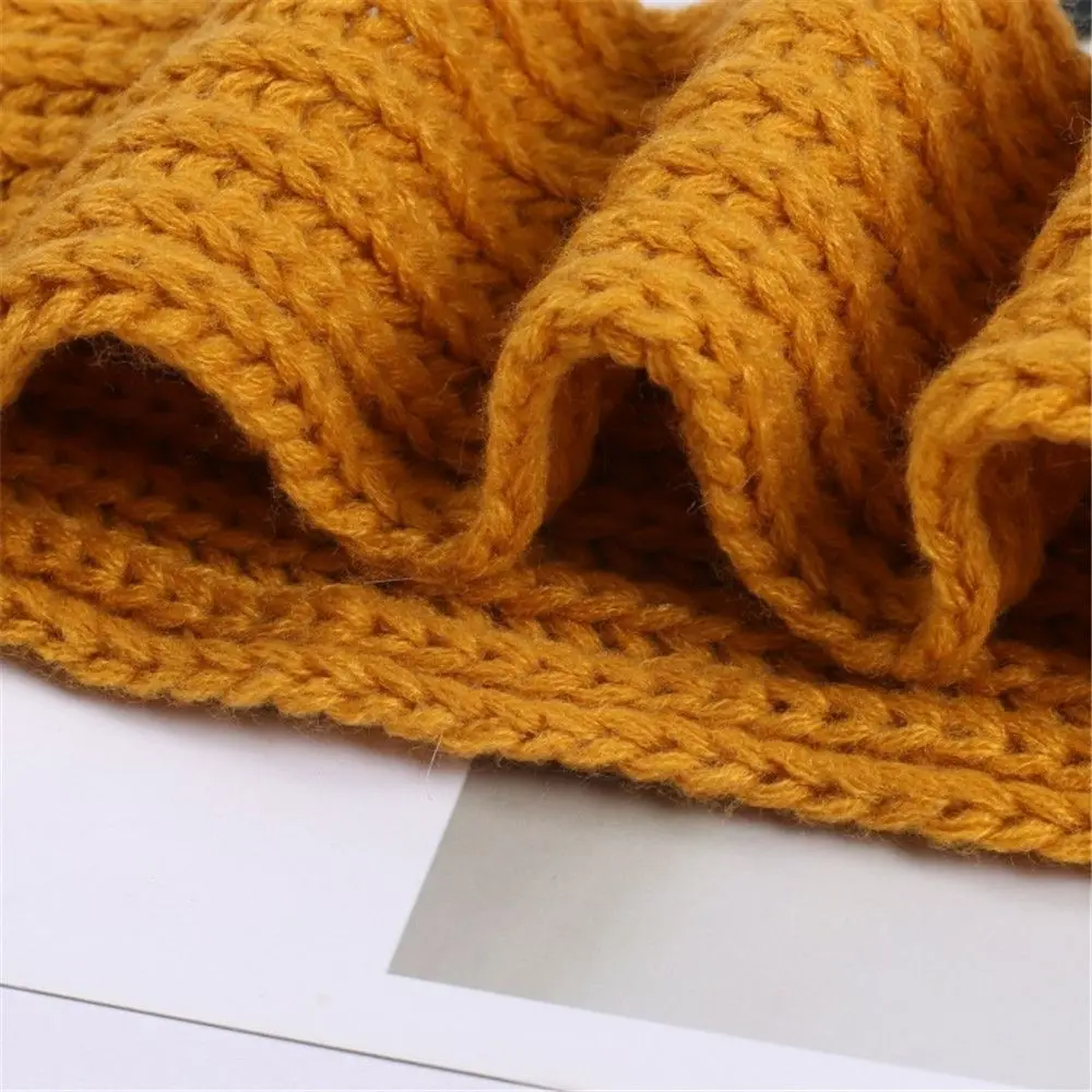 Fashion Warm Kids Scarf Soft Thick Neck Warmer Winter Cute Knitted Scarf Baby Boys Girls