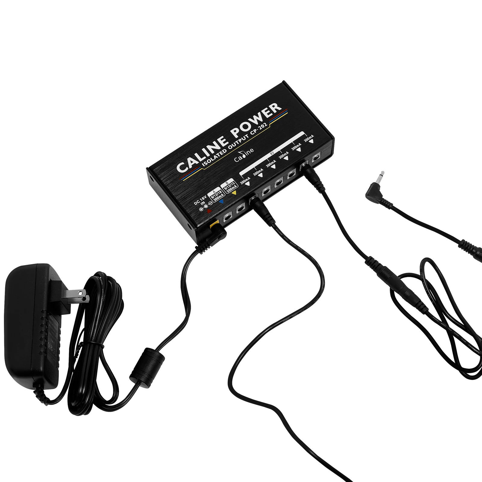 Guitar Effect Pedal Caline Guitar Pedal DC 9V/12V/15V/18V Power Supply 36W 8 Truly Isolated Outputs CP-202 Adapter Parts