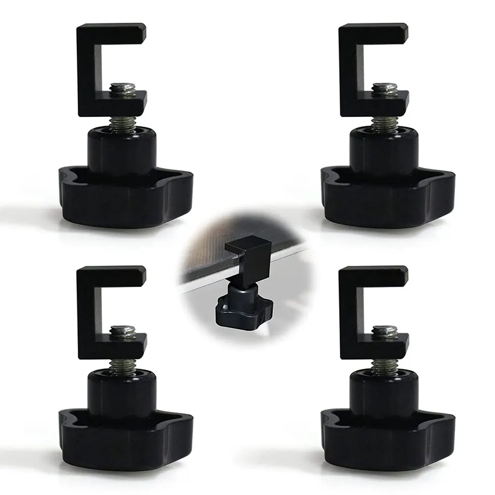 

4PCS 3D Printer Ender 3 Pro Glass Bed Clips Clamps Adjustable Fixed Clips for Creality Ender 3/pro/V2 Ender 5/CR-10