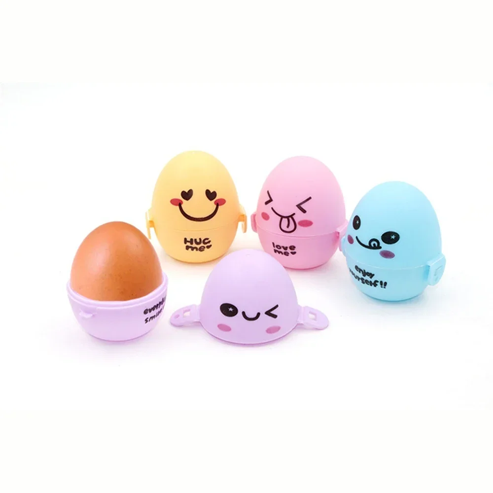 1PC Travel Outdoor Portable Egg Storage Box Lovely Cartoon Egg Box Container Organizer Egg Holder Food Storage Kitchen Storage 5