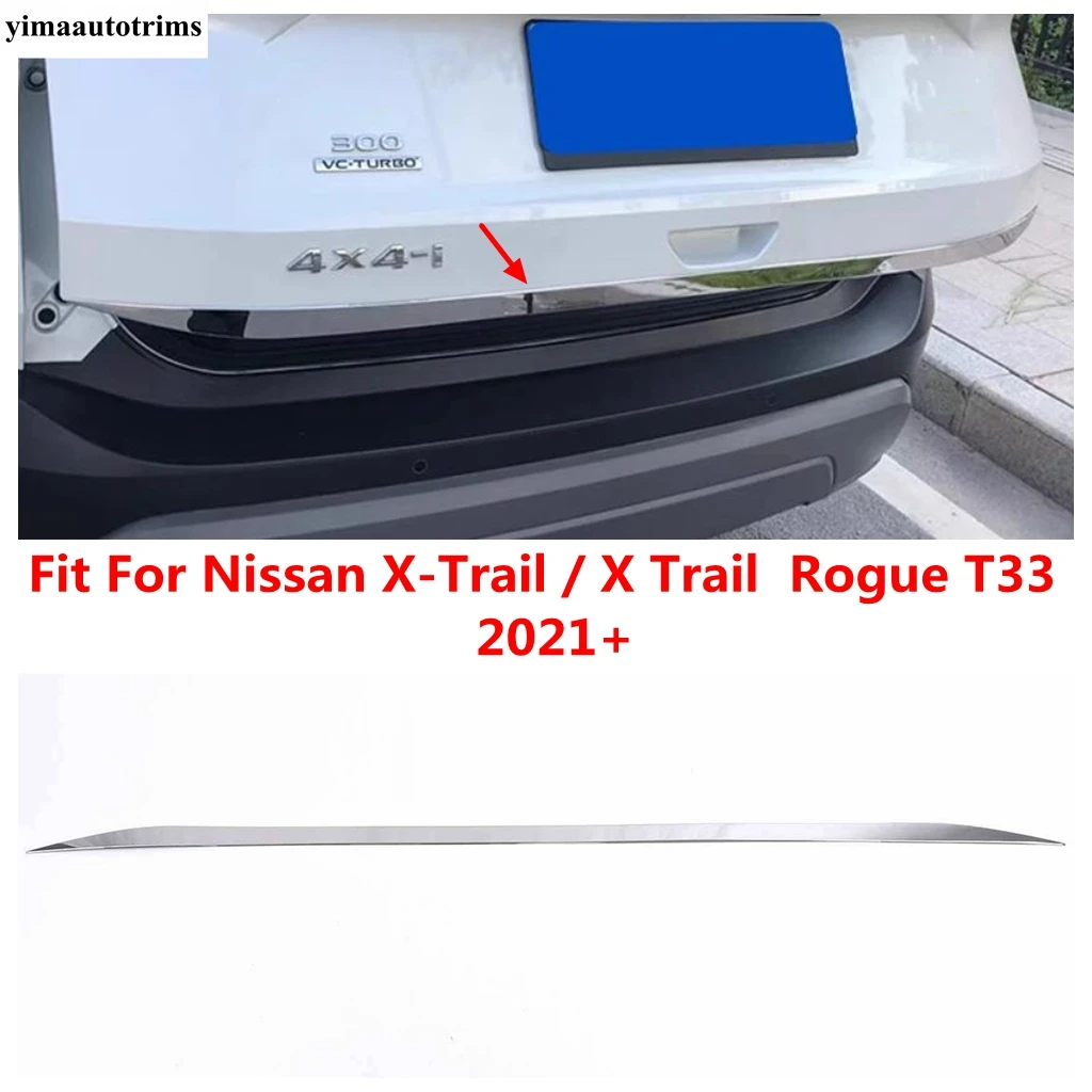 

Rear Trunk Tail Gate Door Strip Decoration Cover Trim For Nissan X-Trail / X Trail Rogue T33 2021 - 2023 Accessories Exterior