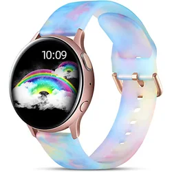 Silicone Strap Bracelet for Smartwatches - 20mm Watchband (Candy)