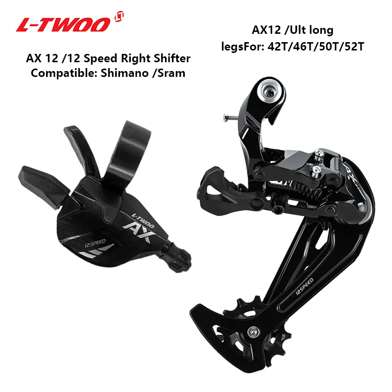 Ltwoo Ax 1X12 Velocità Deragliatori Groupset 12V Trigger Shifter Deragliatori Posteriori Per Mountain Bike Cassetta Compatibile Shimano/Sarm