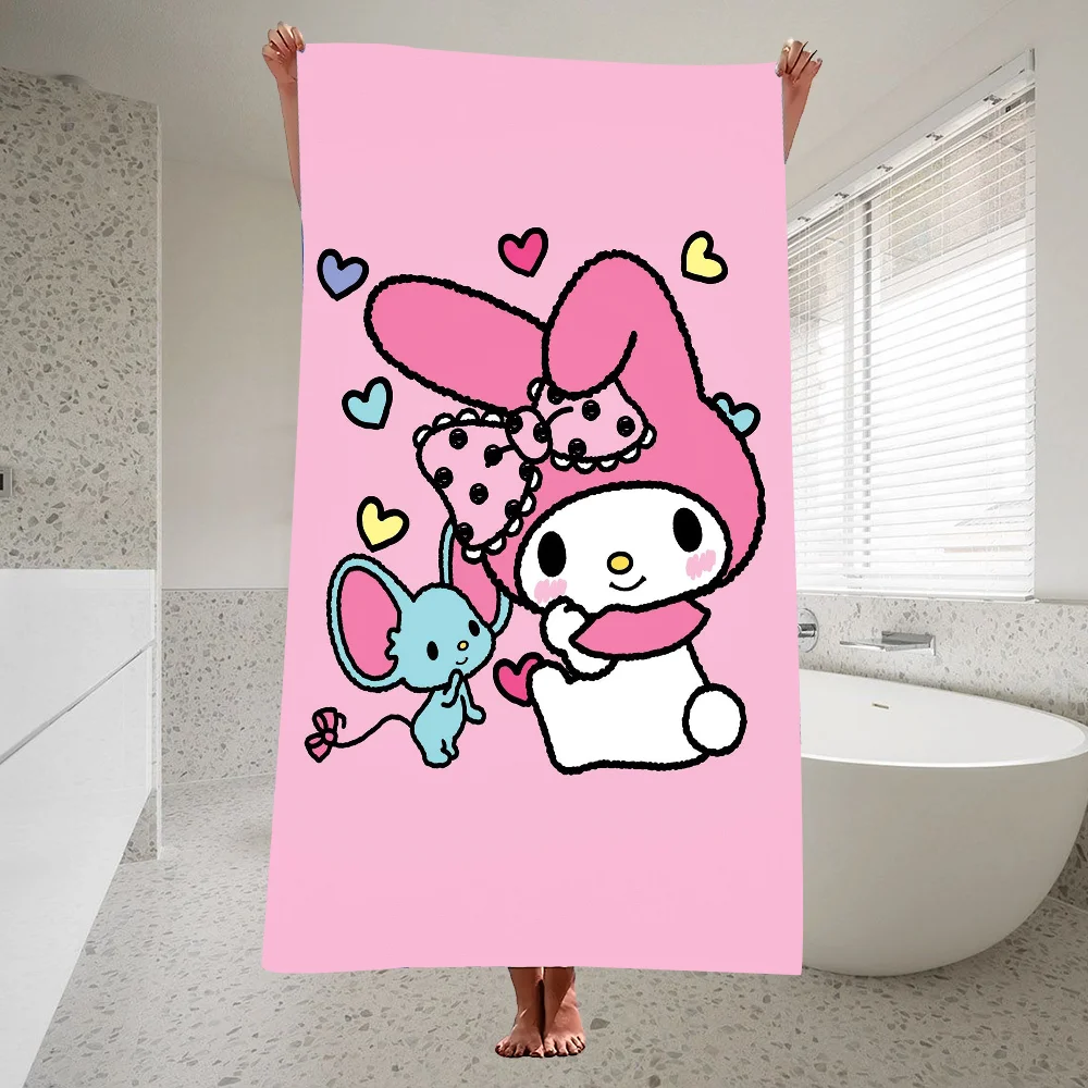 S-Sanrio M-My M-Melody Towel Quick Drying Pure Cotton Polyester Thick Bath Towel For Children And Adults, Sports Travel 5