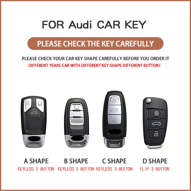 Bow Number Plate Car Key Case Cover for Audi A6 A1 A3 A7 A5 Sportback A6 C7  C5 A4 B9 R8 Tt Mk2 C6 A3 8p Q7 S7 Q8 A8L RS 3