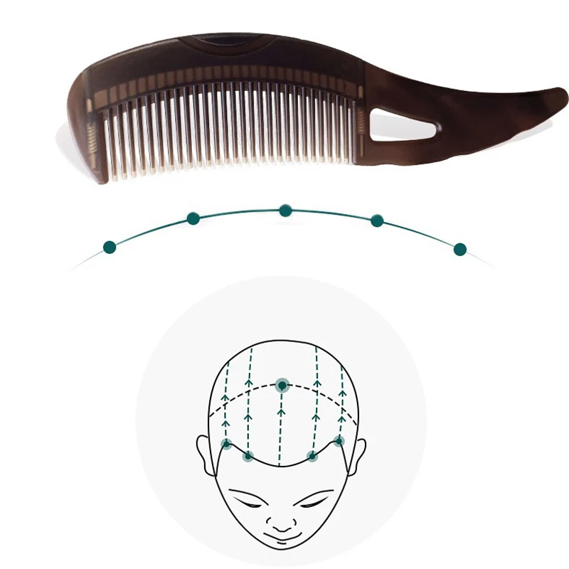 

1PC Anti-Dandruff Massage Comb Gift Anti-Static Anti Tangling Hair Brush Hollow Parting Comb Hair With A Bag