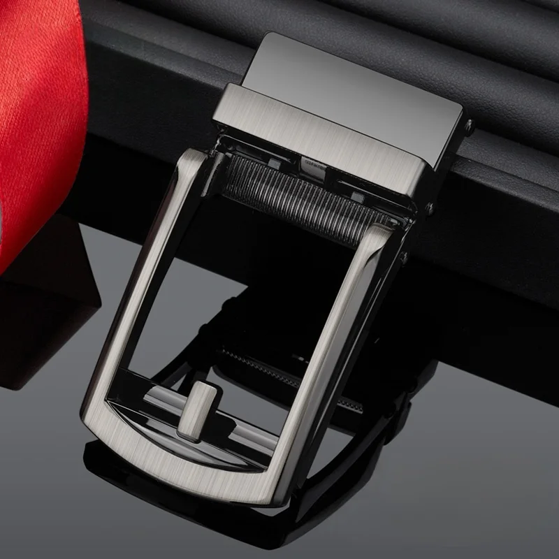 Mode herren Business Legierung Automatische Schnalle Einzigartige Männer Plaque Gürtel Schnallen für 3,5 cm Ratsche Für Leder Gürtel Zubehör
