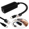 Type C PoE Splitter 5V/4A IEEE802.3af/at Compliant PoE Power Over Ethernet Splitter Adapter Adaptive 10/100/1000Mbps 2