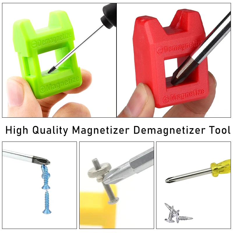 High Quality Magnetizer Demagnetizer Tool Screwdriver Magnetic Pick Up Tool Screwdriver Hand Tool Fast Magnetizing Machine 1Pcs wood plane