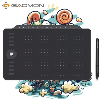 GAOMON-M1220 12 인치 드로잉 그래픽 태블릿 8192 레벨 8 익스프레스 키 13 멀티미디어 키, Mac, Windows, Android OS 지원