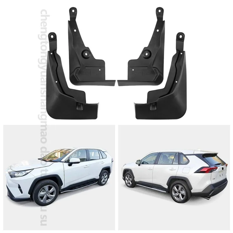 Toyota RAV4 2019-2025 2WD 용 머드 플랩 Pedal5 MudFlaps 전면 후면 머드 가드 자동차 액세서리
