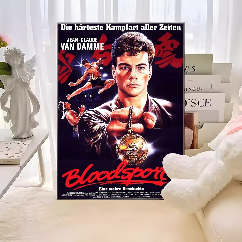 Movie Bloodsport 1988 Jean-claude Kungfu Classic Movie Posters Vintage Room  Bar Cafe Decor Nordic Home Decor - AliExpress, image size:1000x1000