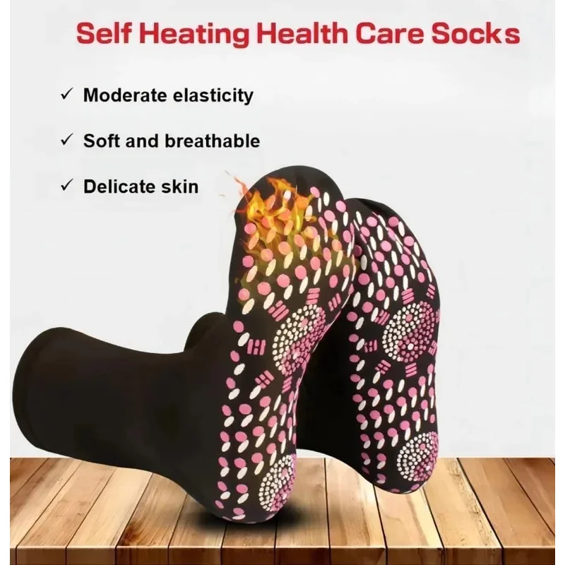 6/3/1pairs Tourmaline Self-Heating Socks Winter Warm Thermal Health Care Socks Slimming Health Magnetic Therapy Sock