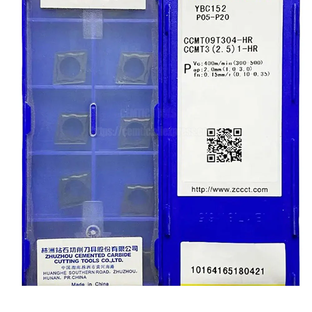 

ZCC CNC Alloy Blade YBC152 CCMT09T304-HR