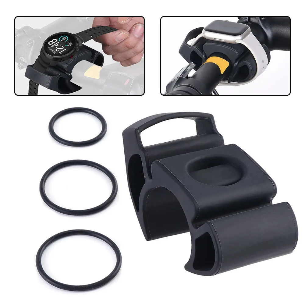 Bicycle Smartwatch Holder 80*40mm Silicone Heart Rate Monitor Bracket For Garmin Watch Stand For Polar Bike Mount Accessories