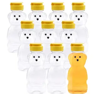 3-pack Juice Bear Bottle Drinking Cup with Long Straws (8 Ounces)