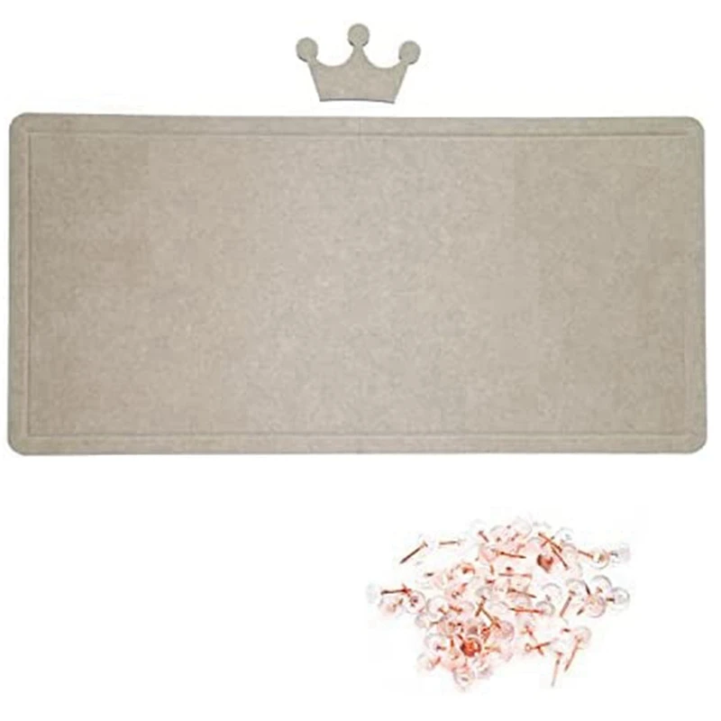 

Felt Bulletin Board Picture Board 36Inch X 18Inch, Decorative Picture Framed Display Board With Pins For Home, Office Walls