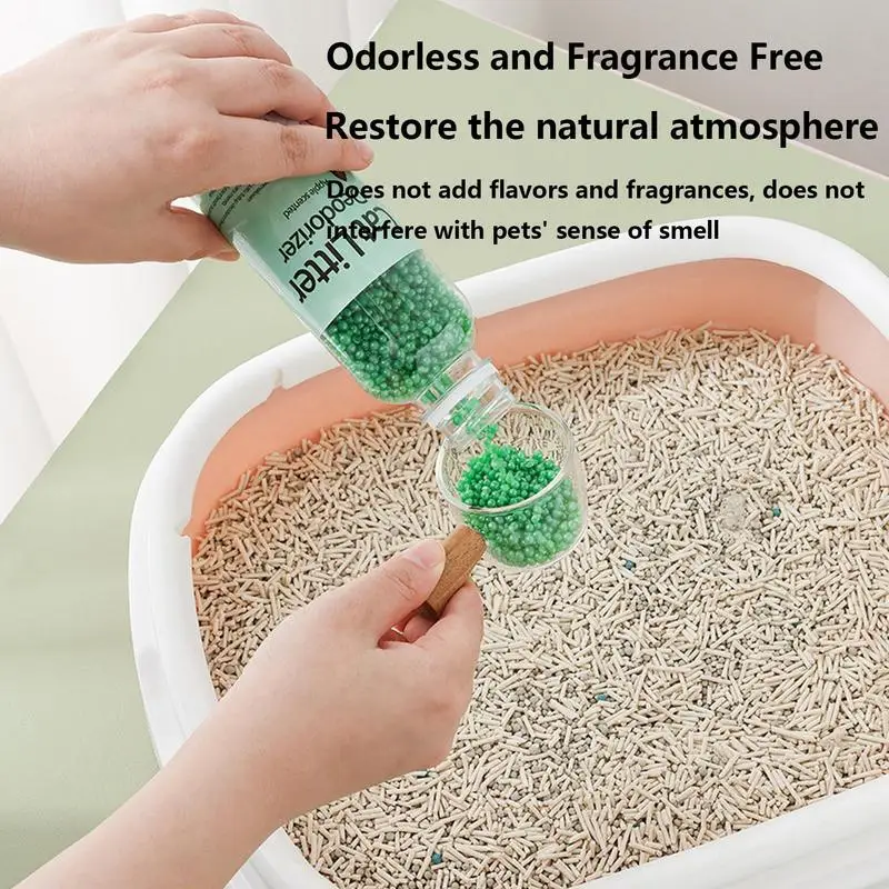 Pet Odor Remover, Scented Cat Litter Deodorant Litter Box Deodorizing Beads For Odor Pet Cleaning Supplies