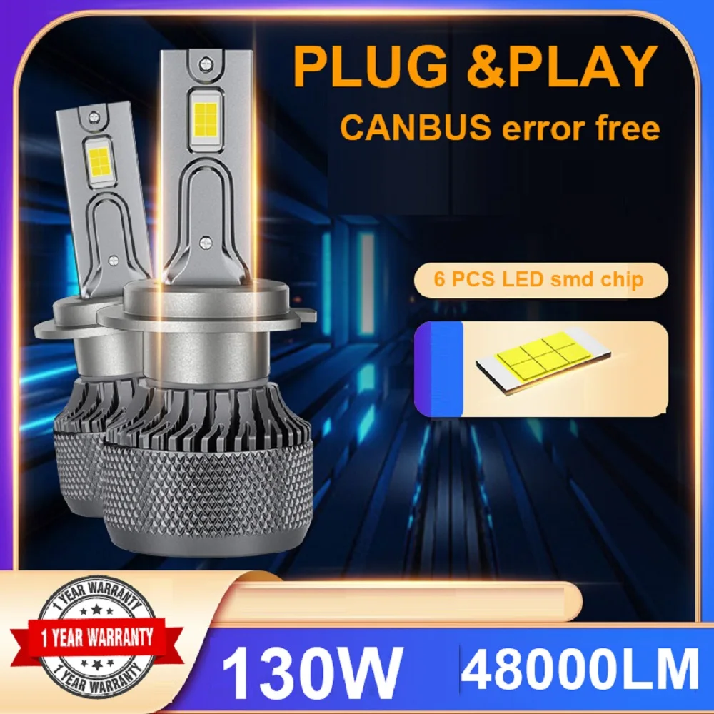

130W 48000LM mini H4 H7 9005 9006 H11 Автомобильная фотолампа головного света, противотуманная лампа, лампа головного света H7 H11 9005 9006 H1 Автомобильная фотолампа, комплект фар головного света