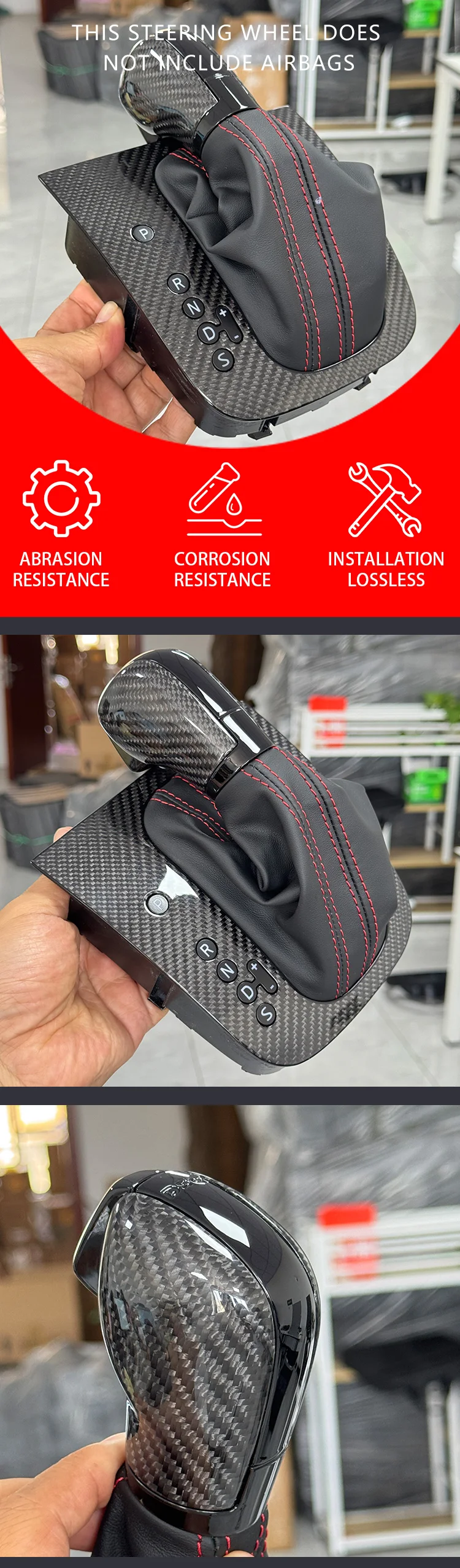 100% genuine carbon fiber automatic shift panel suitable for VW Golf 6 MK5 GTI s