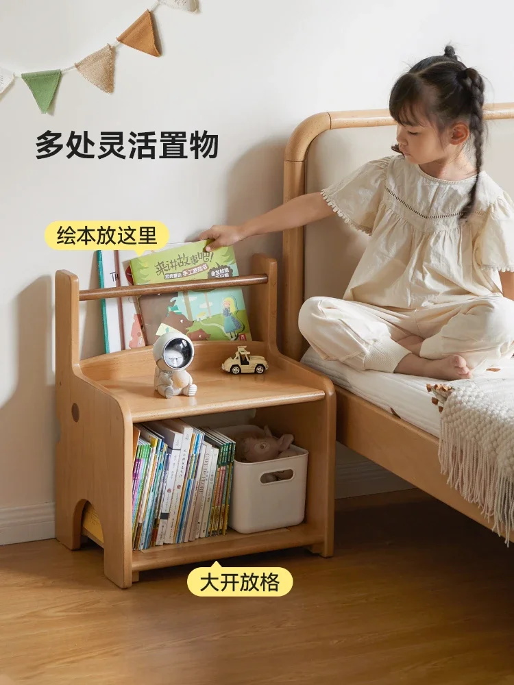 Solid wood children's bedside table Bedroom bedside storage cabinet Locker